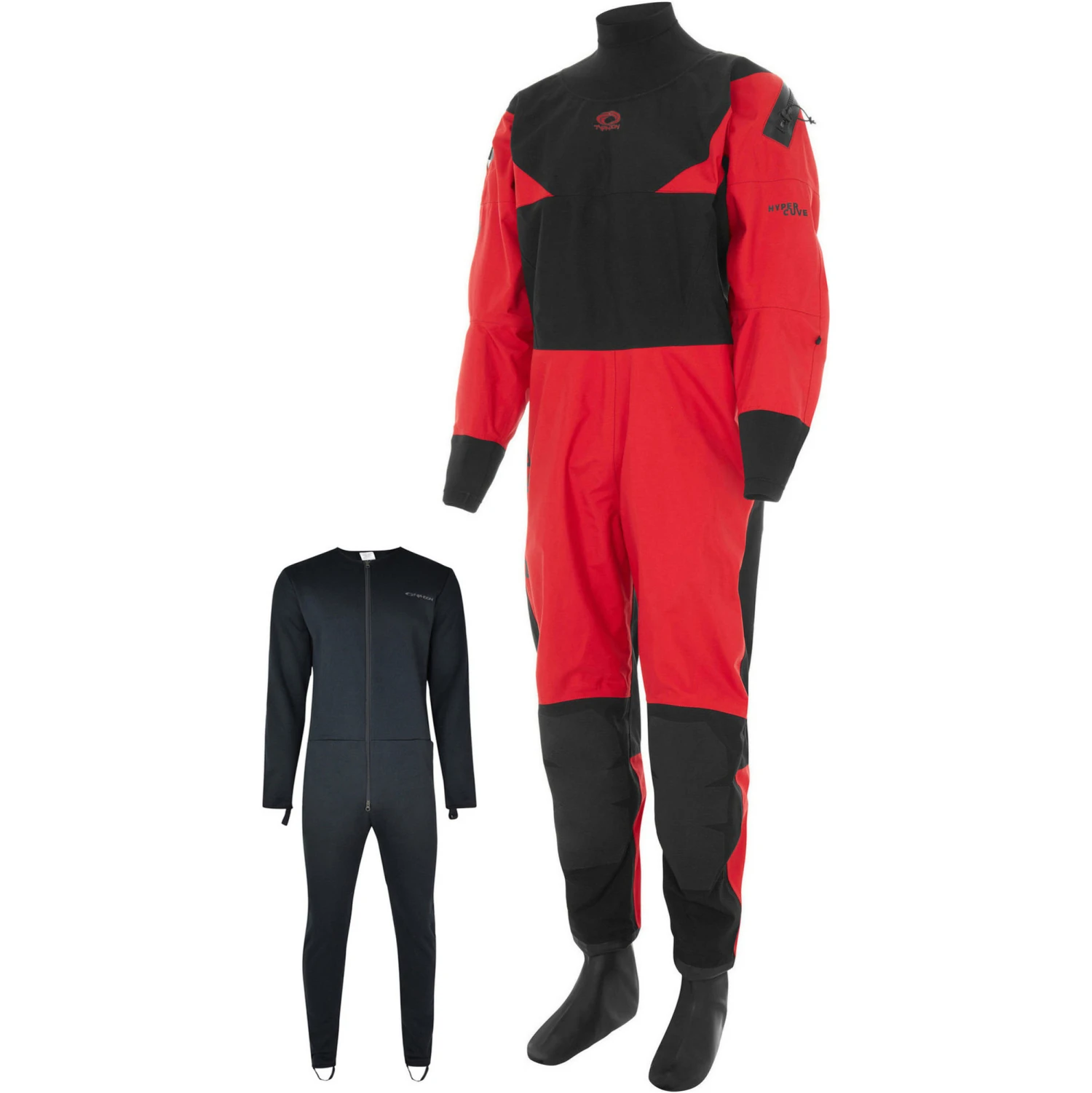 Typhoon Hypercurve 4 Back Zip Drysuit & Underfleece 1 Typhoon Hypercurve 4 Back Zip Drysuit & Underfleece