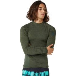 Rip Curl Mens Dawn Patrol UPF Performance Long Sleeve Rash Vest