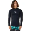 Rip Curl Mens Waves UPF Performance Long Sleeve Rash Vest