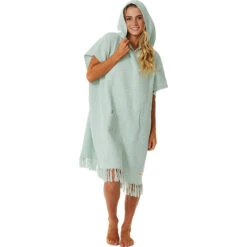 Rip Curl Womens Stonewash Hooded Towel Changing Robe / Poncho -Deep Wetsuit 202320Rip20Curl20Womens20Stonewash20Hooded20Towel20Changing20Robe2020Poncho20GTWEA120 20Mint20front.2000x2000