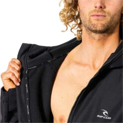 Rip Curl Anti Series Hooded Changing Robe / Poncho -Deep Wetsuit 38564 202220Rip20Curl20Anti20Series20Hooded20Changing20Robe20Poncho20CTWBA920 20Black20Close20Up20New.2000x2000