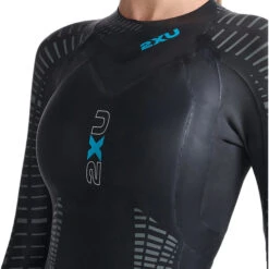 2XU Womens P:2 Propel Swim Wetsuit -Deep Wetsuit 42268 2023202XU20Womens20P220Propel20Triathlon20Wetsuit20WW4993c20 20Black20Aloha20close.2000x2000