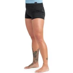 Dakine Womens HD Surf Rashguard Shorts -Deep Wetsuit 42551 202320Dakine20Womens20HD20Surf20Rashguard20Shorts20W654DAK000220 20Black20Side.2000x2000