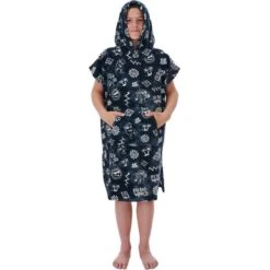 Rip Curl Junior Printed Change Robe / Poncho -Deep Wetsuit 42761 202220Rip20Curl20Boys20Printed20Change20Robe20Poncho20003BTO20 20Black3.2000x2000