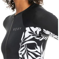 Roxy Womens New Panels Detail Long Sleeve Surf Suit -Deep Wetsuit 43514 202320Roxy20Womens20New20Panels20Detail20Long20Sleeve20Onesie20ERJWR0363220 20Anthracite20Close20Up201.2000x2000