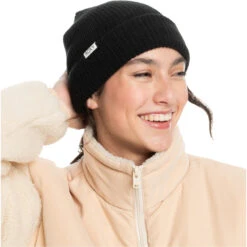 Roxy Womens Island Fox Beanie Hat -Deep Wetsuit 44517 202320Roxy20Womens20Island20Fox20Beanie20Hat20ERJHA0406120 20Anthracite20main.2000x2000.2000x2000