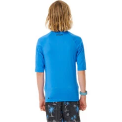 Rip Curl Boys Brand Wave Short Sleeve Rash Vest -Deep Wetsuit 44590 202320Rip20Curl20Boys20Brand20Wave20Short20Sleeve20Rash20Vest20121BRV20 20Blue20Gum20back.2000x2000