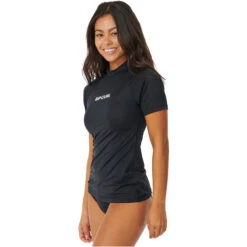 Rip Curl Womens Classic Surf Short Sleeve Rash Vest -Deep Wetsuit 44593 202320Rip20Curl20Womens20Classic20Surf20Short20Sleeve20Rash20Vest2015HWRV20 20Black20 20side.2000x2000