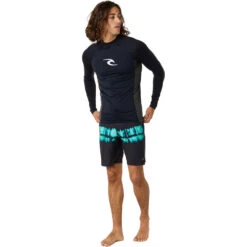 Rip Curl Mens Waves UPF Performance Long Sleeve Rash Vest -Deep Wetsuit 44713 202320Rip20Curl20Mens20Waves20UPF20Performance20Long20Sleeve20Rash20Vest20141MRV20 20Black204.2000x2000