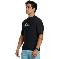 Quiksilver Mens Heater Short Sleeve Rash Vest -Deep Wetsuit 45615 202320Quiksilver20Mens20Heater20Short20Sleeve20Rash20Vest20EQYWR0323220 20Black20side.2000x2000