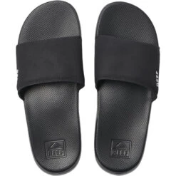 Reef One Slider Flip Flops -Deep Wetsuit Reef One Slide Flip Flops RF0A3OND Black.top .2000x2000